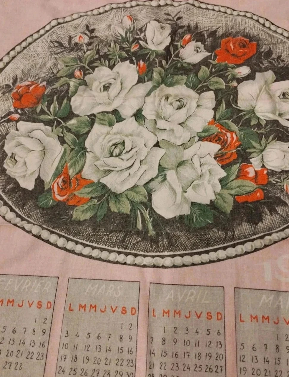 Reclamekalender bloemenstof 1969 Dralux – photo 2